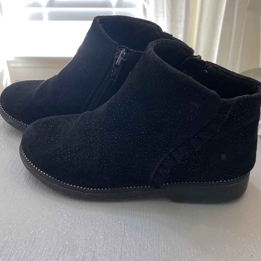 Girls Sparkle Ruffle Bootie 12